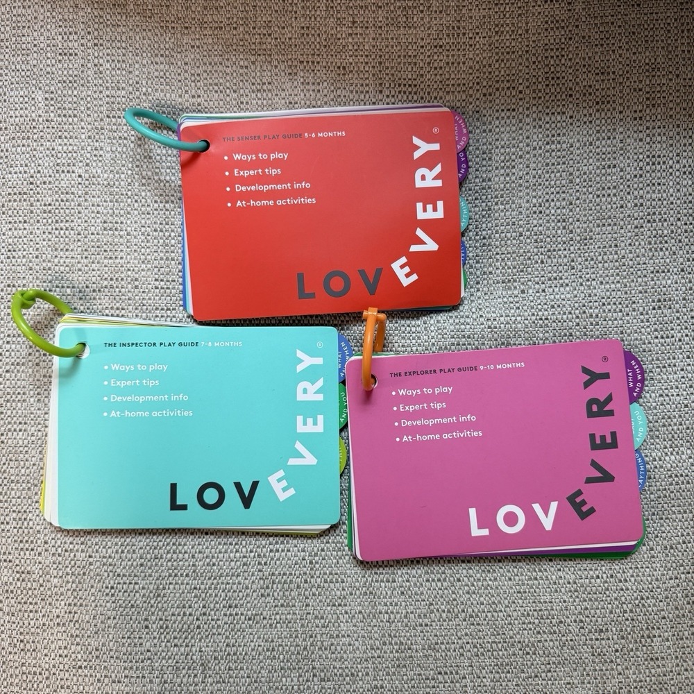 Lovevery 3 Play Guides 5-10 Months